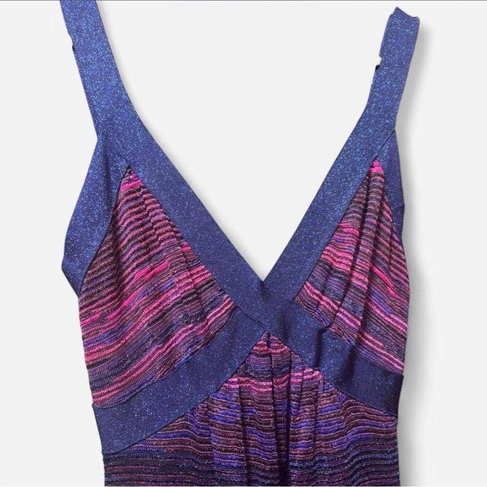 M Missoni Metallic Lurex Knit Mini Dress, Size 44 - Picture 3 of 12